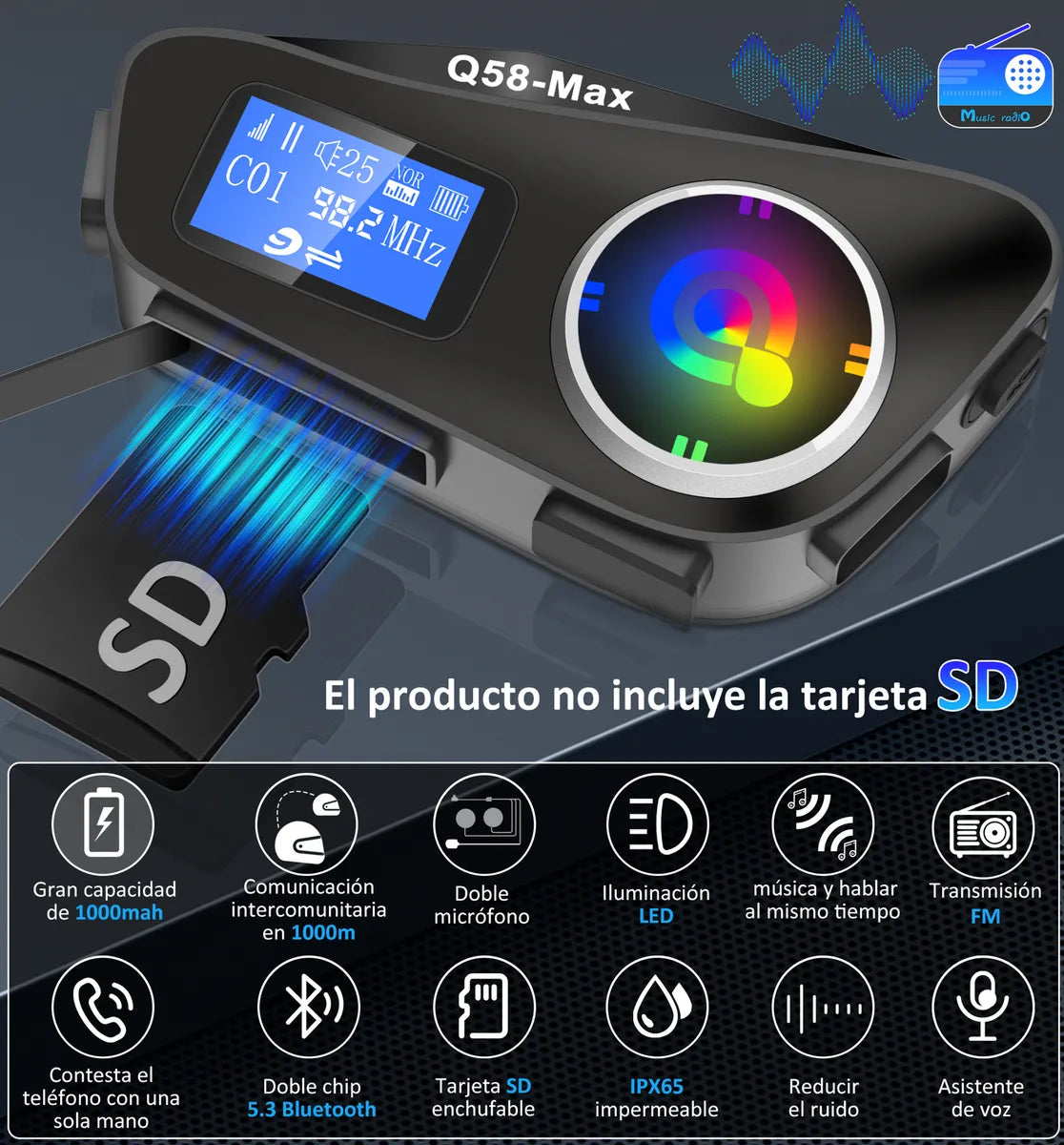 Intercomunicador Para Casco Q-58