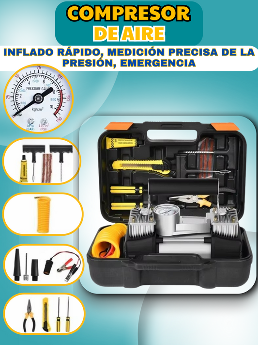 COMPRESOR DE AIRE PORTATIL- MULTIFUNCION