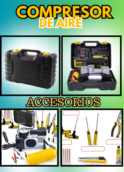 COMPRESOR DE AIRE PORTATIL- MULTIFUNCION